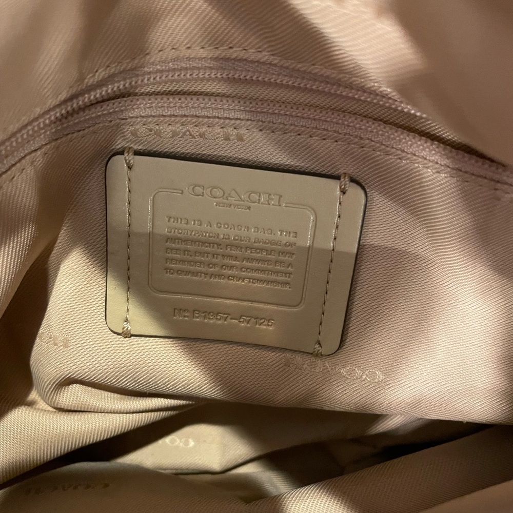 Coach Leather Hobo Bag beige - Picture 2 of 3